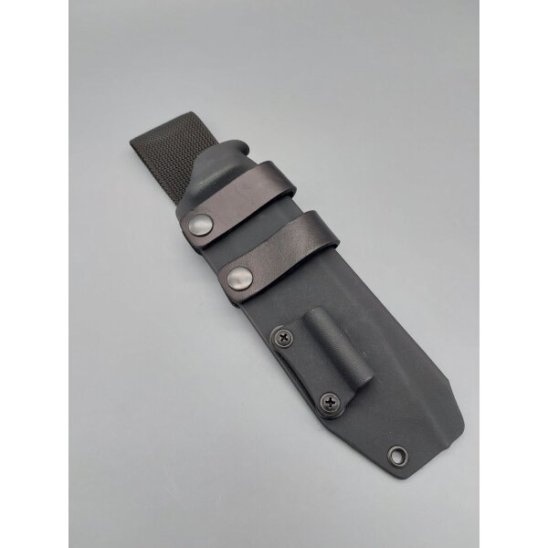Kydexscheide schwarz black für Joker Nomad 6.5 mit Feuerstarteradapter Kydex Scheide Funda