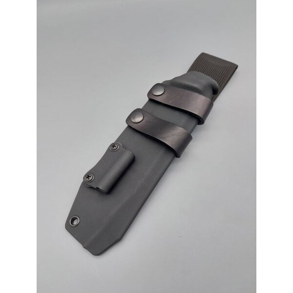 Kydexscheide schwarz black für Joker Nomad 6.5 mit Feuerstarteradapter Kydex Scheide Funda