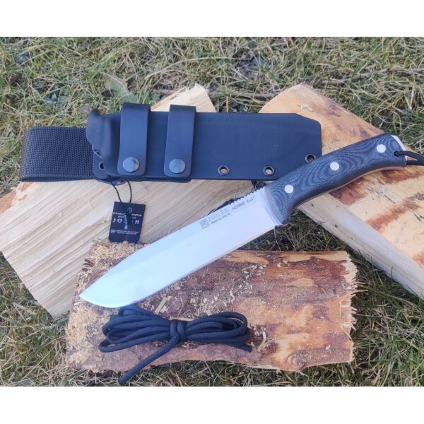 Joker Nomad 6.5 N695 Micarta Schwarz inkl. Paracord Kydexscheide