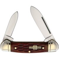 Rough Ryder Mini Canoe Red Jig Bone roter Knochen mit 2...