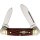 Rough Ryder Mini Canoe Red Jig Bone roter Knochen mit 2 Klingen Slipjoint RR271