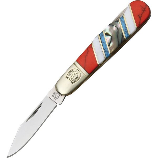 Rough Ryder Stoneworx Barlow Taschenmesser mit Mother of Pearl Perlmut Messer RR1164