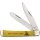 Rough Ryder Trapper Dont tread on me Yellow Smooth Bone Knochen Taschenmesser Messer rostfrei gelb Schlange snake RR1381