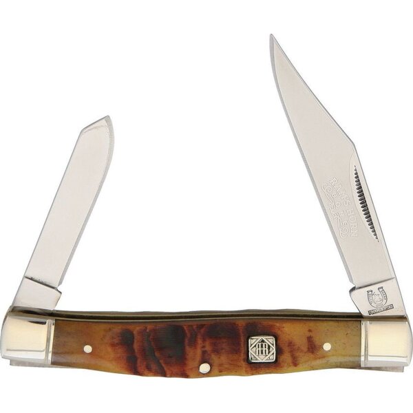 Rough Ryder Messer RAMS HORN Stockman Slipjoint 440 Stahl Widderhorn Horn RR1596