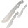 Rough Ryder 3er Set Messer zum Selbst Bauen Messerroling Knifemaking Blade 3 Klingen rostfreier Stahl