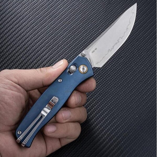SRM Knives 255L-TE2 Medal Ambi Lock Folder TC4 Titangriff 140Cr Laminatstahl