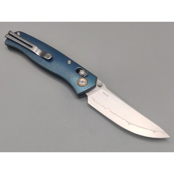 SRM Knives 255L-TE2 Medal Ambi Lock Folder TC4 Titangriff 140Cr Laminatstahl