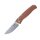 SRM Knives 255L-MN Medal Ambi Lock Folder brown G10