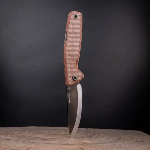 Real Steel RSK Yak Scandi Grind Bushcraft Folder Natural Micarta