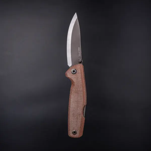 Real Steel RSK Yak Scandi Grind Bushcraft Folder Natural Micarta