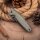 Real Steel RSK Yak Scandi Grind Bushcraft Folder Green Micarta