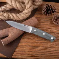 Real Steel RSK Black Thorn Green Micarta - K110 Stahl...