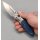 Real Steel RSK Hoeft Titanium & Blue Damascus G10 - S35VN Stahl