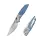 Real Steel RSK Hoeft Titanium & Blue Damascus G10 - S35VN Stahl