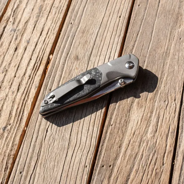 Real Steel RSK Hoeft Titanium & Shred Carbon Fiber - S35VN Stahl