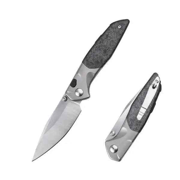 Real Steel RSK Hoeft Titanium & Shred Carbon Fiber - S35VN Stahl