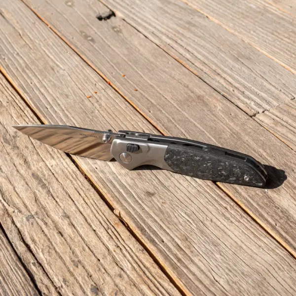 Real Steel RSK Hoeft Titanium & Shred Carbon Fiber - S35VN Stahl