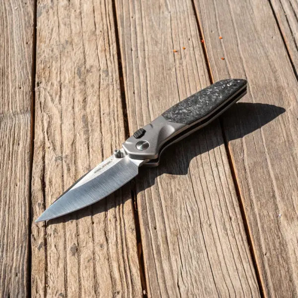 Real Steel RSK Hoeft Titanium & Shred Carbon Fiber - S35VN Stahl