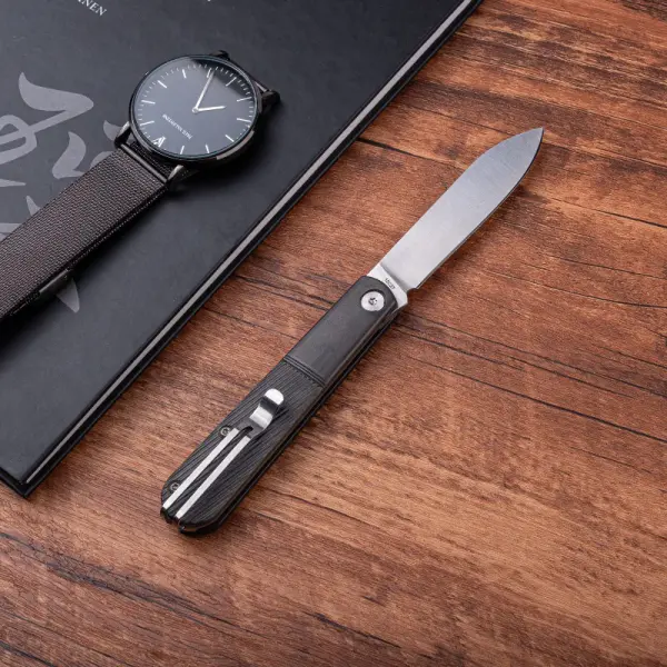 Real Steel RSK Real Barlow RB-1 Drop Point Clip mit Gabel Slipjoint