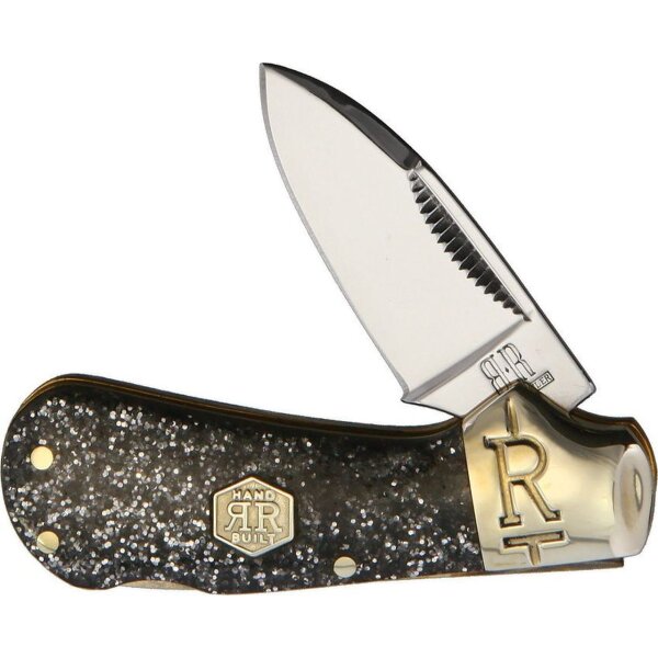 Rough Ryder Cub Lockback Silver Sparkle shine schimmernd funkelnd Hand Built Taschenmesser Messer RR2011