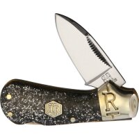 Rough Ryder Cub Lockback Silver Sparkle shine schimmernd...