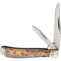 Rough Ryder Wild Flowers Sunflowers Mini Trapper Messer...