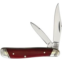 Rough Ryder Peanut Red Smooth Bone Slipjoint Knochen Rot...