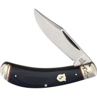 Rough Ryder Peanut Bow Trapper Blue Jeans Micarta blau...
