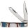 Rough Ryder Stoneworx Trapper mit Perlmut und Steinmix Mother of Pearl Messer Taschenmesser Doppelklinge RR2419