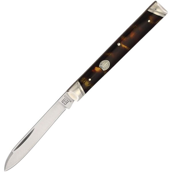 Rough Ryder Tortoise Shell Doctors Knife Slipjoint Schildkrötenimitat Doctor Arzt Messer Taschenmesser RR2438