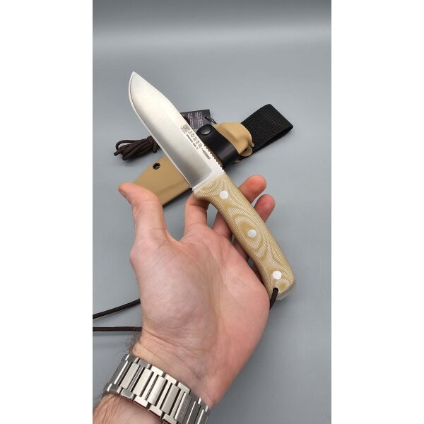 Joker Nomad Canvas Micarta beige N695 Stahl Kydexscheide Special Edition