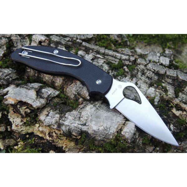 Byrd Spyderco Tern 8Cr13MoV Stahl G10 Schwarz black 01SP2300GP