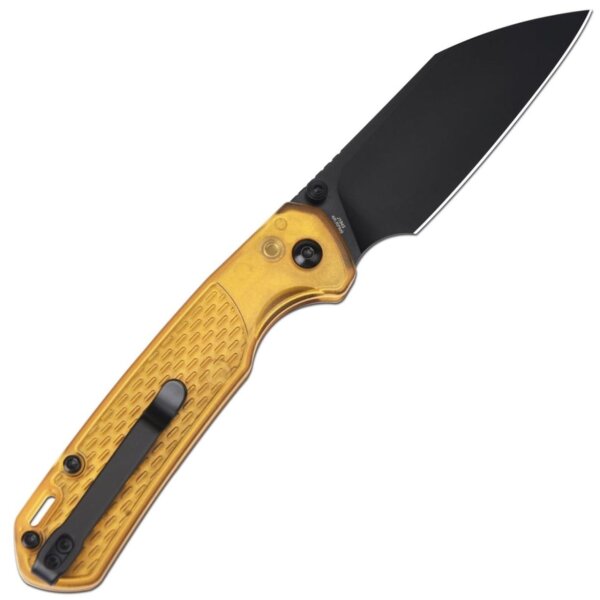 CJRB Pyrite-Light CJRB1945-AMB AR-RPM9 Button Lock Gold Yellow Gelb FRN Taschenmesser Messer