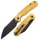 CJRB Pyrite-Light CJRB1945-AMB AR-RPM9 Button Lock Gold Yellow Gelb FRN Taschenmesser Messer