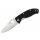 Spyderco Tenacious Satin Plain 8Cr13MoV Stahl G10 Schwarz Black 01SP590