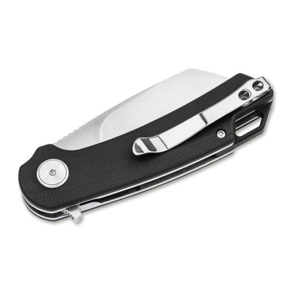 Böker Magnum Cliff Wharn Taschenmesser Schwarz Clip 440B Stahl G10 Griff Linerlock 01BM0002