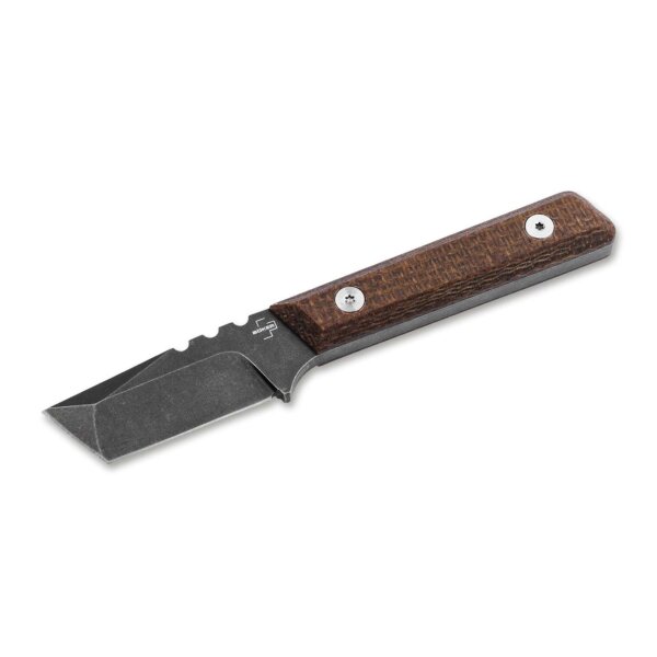 Böker Plus Thicker Clipper fixed D2 Stahl Messer Brecheisen Brechi Micarta Brent Michael Smith 02BO601 02BO601