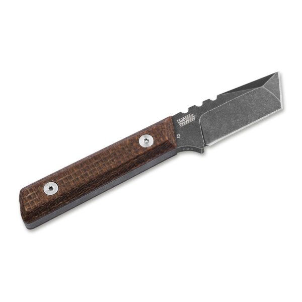 Böker Plus Thicker Clipper fixed D2 Stahl Messer Brecheisen Brechi Micarta Brent Michael Smith 02BO601 02BO601