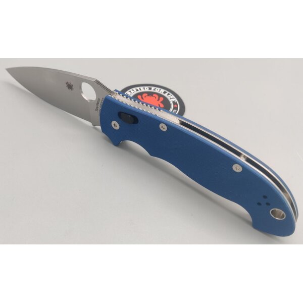 Spyderco Manix 2 XL Cobalt Blue Blau CPM-SPY27 Stahl Ball Bearing Lock & G10 Griff Made in USA