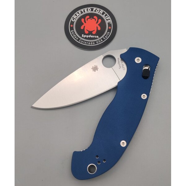 Spyderco Manix 2 XL Cobalt Blue Blau CPM-SPY27 Stahl Ball Bearing Lock & G10 Griff Made in USA