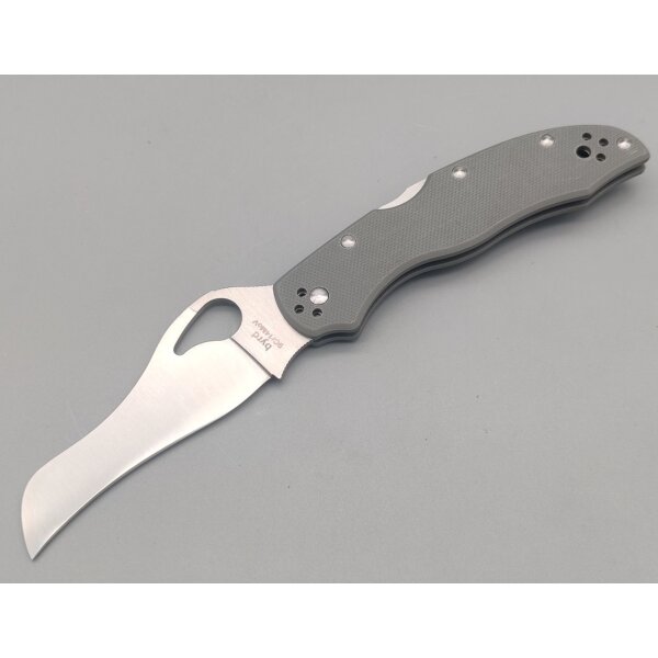 Byrd Spyderco Gooney Grey G10 Grau Backlock 9Cr14MoV Stahl SPBY24GPGY