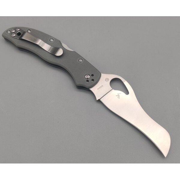 Byrd Spyderco Gooney Grey G10 Grau Backlock 9Cr14MoV Stahl SPBY24GPGY