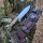 J&V Forester Knives Anubis Carbonstahl Chopo stabilisierter Holzgriff inkl. Lederscheide braun Handmade