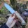 J&V Forester Knives Anubis Carbonstahl Chopo stabilisierter Holzgriff inkl. Lederscheide braun Handmade