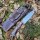 J&V Forester Knives Anubis Carbonstahl Haya stabilisierte Pappel Premium Holzgriff inkl. Lederscheide braun Handmade