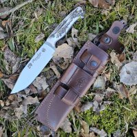 J&amp;V Forester Knives Anubis 1.4116 Stahl Hirschhorn...