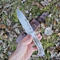 J&V Forester Knives Anubis 1.4116 Stahl Hirschhorn...