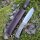 J&V Forester Knives Gineta Premium Messer mit N690co Stahl Yute Bison Micarta  inkl. Lederscheide braun