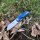 J&V Beluga XS Micarta Turquesa Blau Jeans mini Taschenmesser 14C28N Stahl Linerlock