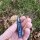 J&V Beluga XS Micarta Turquesa Blau Jeans mini Taschenmesser 14C28N Stahl Linerlock